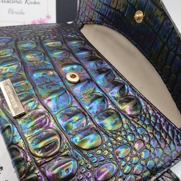 Brahmin Mini Envelope Case Black Pearl Melbourne NWT - Picture 3 of 4